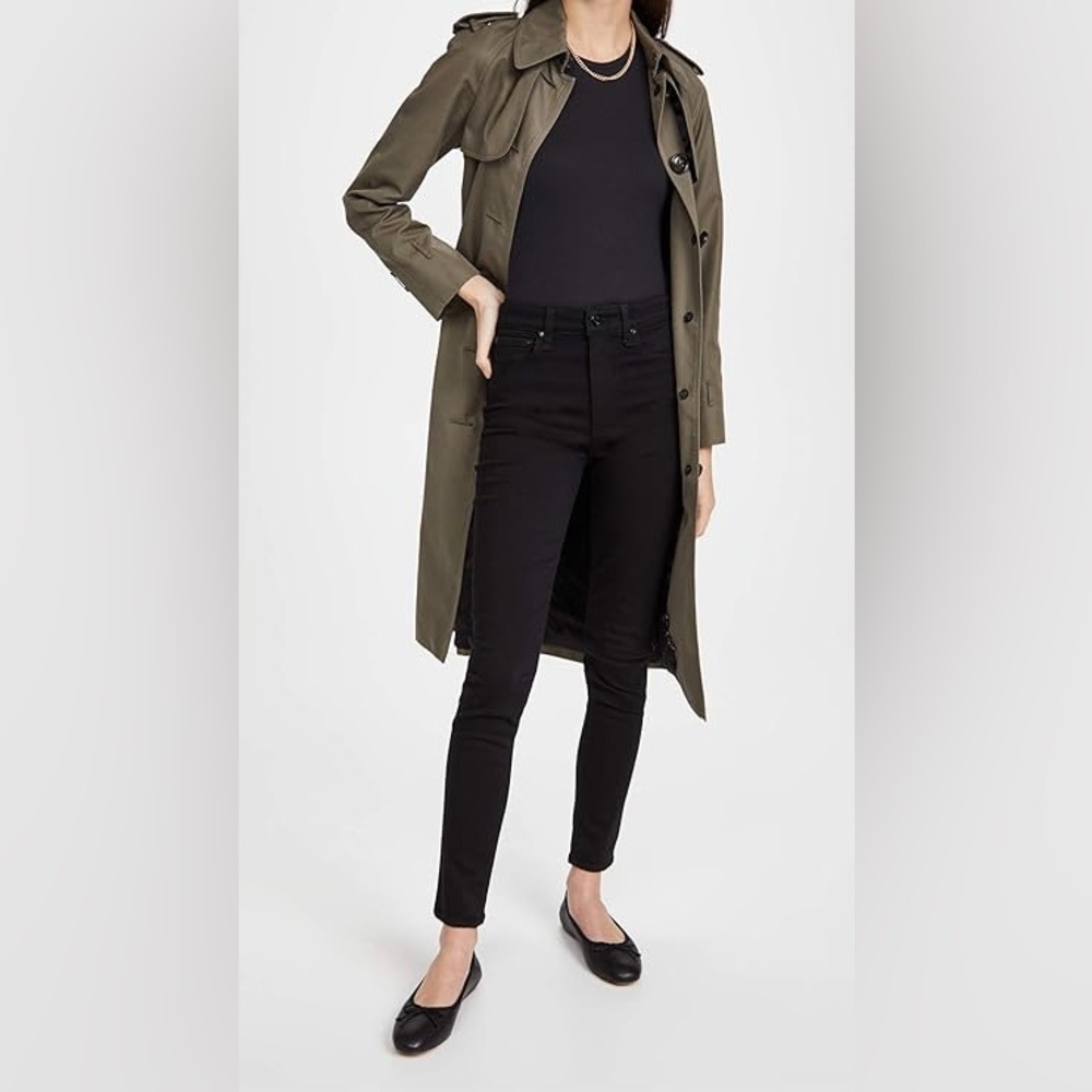 LN WOMEN’S RAG & BONE HIGH RISE SKINNY JEANS. MID-WEIGHT, SUPER STRETCH, ANKLE L - Picture 4 of 6
